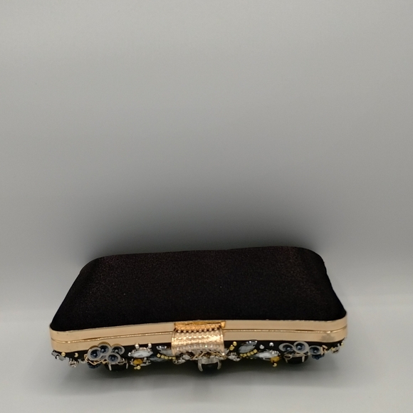 Womens black rhineson clutch bag - Picture 7 of 8